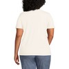 Lands' End Women's Relaxed Supima Cotton V-Neck T-Shirt - 2 of 3