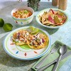 Gibson Home Heidy 12 Piece Hand Painted Durastone Dinnerware Set in Green - 2 of 4