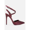 CHARMER Rhinestone Embellished Stiletto Sandals - 2 of 4