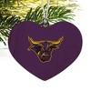 Mankato Primary Logo Heart Love Wood Christmas Tree Holiday Ornament - 2 of 3