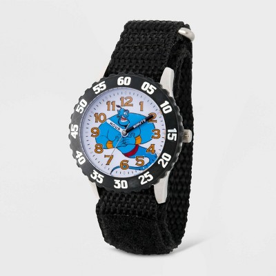 Kids' Disney Aladdin Genie Time Teacher Watch - Black