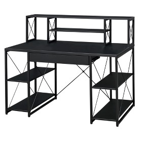 NicBex 47 Inch Computer Home Office Desk with 1 Drawer,2 Top Shelves and 4 Bottom Shelves - 1 of 4