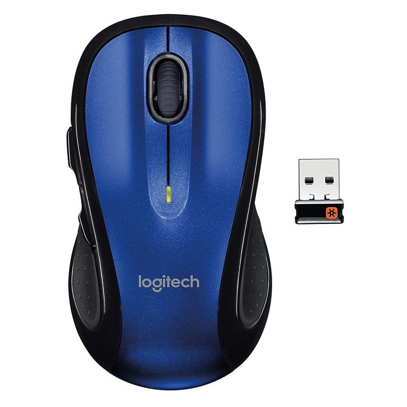 Logitech M510 Wireless Mouse Laser Mouse & Receiver -Blue, 1 of 7