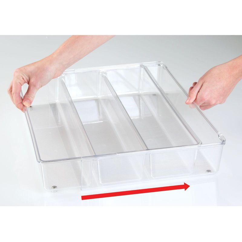 mDesign Plastic Adjustable/Expandable Drawer Storage Organizer, 5 of 10