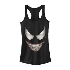 Juniors Womens Marvel Venom Grin Racerback Tank Top - 1 of 4