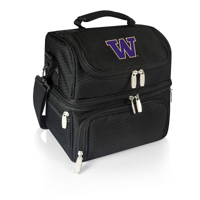 NCAA Washington Huskies Pranzo Dual Compartment Lunch Bag - Black