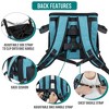 PetAmi Dog Bike Basket, Soft-Sided Ventilated Carrier Backpack, Pet Bicycle Handlebar Puppy Cat Kitten, Car Booster Seat Safety Strap - 4 of 4