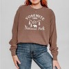 Simply Sage Market Women's Embroidered Yosemite National Park Long Sleeve Garment Dyed Tee - 2 of 3