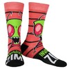 Invader Zim Socks Men's Zim and Gir Designs 2-Pack Adult Mid-Calf Crew Socks Multicolored - 3 of 4