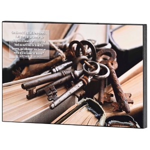 Dicksons Inspirational Hanging Wall Art or Tabletop Plaque Sign For Living Room 12 x 12 MDF Lord Will Indeed Give Harvest Scene - 1 of 1