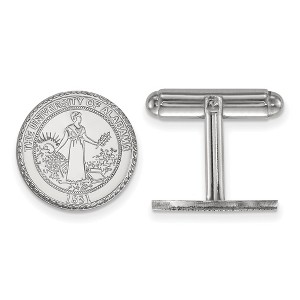 Black Bow Jewelry Sterling Silver Alabama Crimson Tide NCAA Cuff Links - 1 of 3
