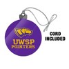 University of Wisconsin-Stevens Point Pointers Logo Acrylic Christmas Tree Holiday Ornament - 3 of 4