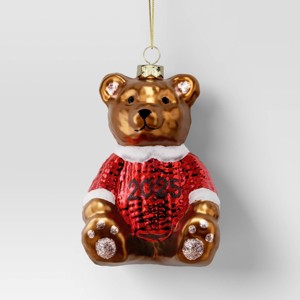 Christmas Glass Sweater Bear Ornament - Wondershop™ - 1 of 3