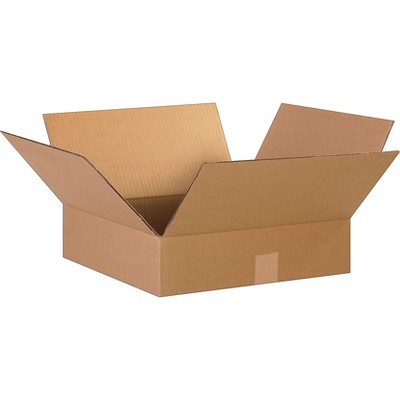 COASTWIDE 15 x 15 x 4 Shipping Boxes 32 ECT Brown 151504