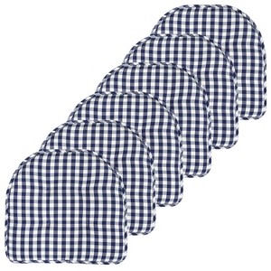 Checkered Buffalo Check U Shaped Memory Foam 17" x 16" Chair Cushions by Sweet Home Collection® - 1 of 4
