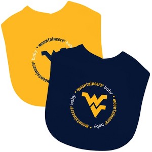 BabyFanatic Officially Licensed Unisex Baby Bibs 2 Pack - NCAA West Virginia Mountaineers - 1 of 4