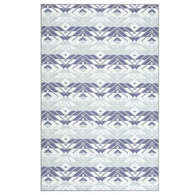 Outdoor Rug Modern Carpet Waterproof Plastic Straw Rug UV-Resistant Reversible Mat for Camping RV Porch Deck Balcony Beach