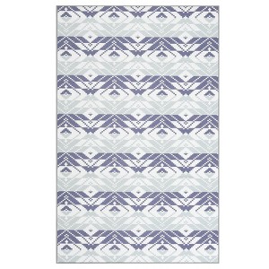 Outdoor Rug Modern Carpet Waterproof Plastic Straw Rug UV-Resistant Reversible Mat for Camping RV Porch Deck Balcony Beach - 1 of 4