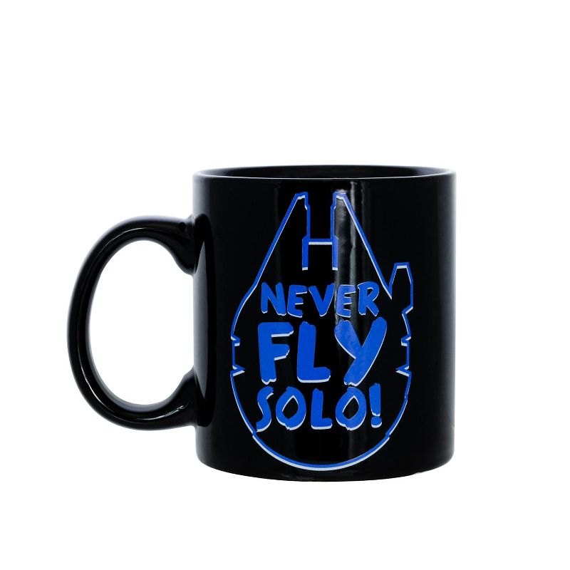 Seven20 Star Wars Never Fly Solo 20oz Ceramic Coffee Mug, 3 of 4