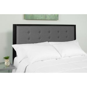 Flash Furniture Bristol Metal Tufted Upholstered King Size Headboard In Dark Gray Fabric Target