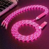 2.4A RGB LED Light Durable USB Cable for IPhone IOS Lighting 3FT - 4 of 4