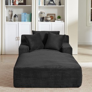 Dolonm 78.7" Oversized Corduroy Recliner, Modern Upholstered Sofa, Compressed Boneless Sofa bed,No Installation,for Living Room Bedroom - 1 of 4