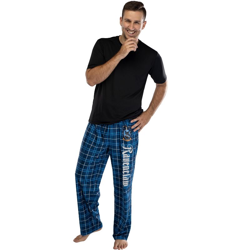 Harry Potter Adult Mens' House Crest Plaid Pajama Pants - All 4 Houses Gryffindor Ravenclaw Slytherin Hufflepuff, 2 of 3