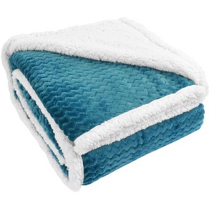 Tirrinia 50" x 60" Fleece Throw Blanket, Reversible Fuzzy Micro Plush All Season Fleece TV Blanket for Bed or Couch - 1 of 4