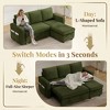 Dyonery 81" Sleeper Sofa Bed with Storage, L-Shaped Sectional Pull Out Couch with Reversible Chaise and USB Ports - 4 of 4