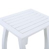 NicBex 19” Outdoor Side Table with Acacia Wood,Space-Saving End Table for Garden,Patio,Patio Table for Drinks & Decor,Outdoor Furniture - 3 of 4