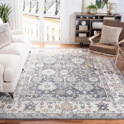 Ivory Elegance 5' x 8' Hand-Knotted Wool & Viscose Area Rug