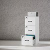 3 Drawer File Cabinet with Lock, Printer Stand, Office Filing Cabinet Organizer - 3 of 3