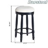 NicBex 360° Swivel Bar Stools Set of 2,Counter Height Bar Stools with Upholstered Seat,Bar Chairs for Living Room,Dining Room,Kitchen,Cafe - 3 of 4