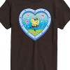Men's - Spongebob Squarepants - Heart Porthole Window-Womens Men's Short Sleeve Graphic T-Shirt Short Sleeve Graphic T-Shirt - 2 of 4