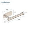 Rustproof Stainless Steel Self-Adhesive Toilet Paper Holder, No-Drill - 3 of 4