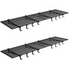 2 Pack 2x4Ft Garage Storage Shelving Wall Mounted with Hooks, 800 Lbs Heavy Duty Storage Shelves, Wall Shelving Garage Storage Rack Organization - 2 of 4