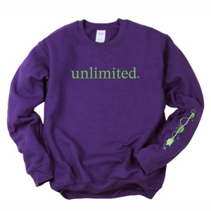 Unlimited Green Broom Front & Full Sleeve Design - Women's Graphic Sweatshirt - 1 of 4