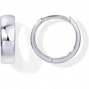 Gold Silver Earrings - Small Hoop for Women Simple and Stylish - 1 of 4