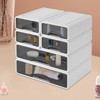 YIYIBYUS Desk Organiser With 6 Drawers, Plastic Office Table Organiser - 2 of 4