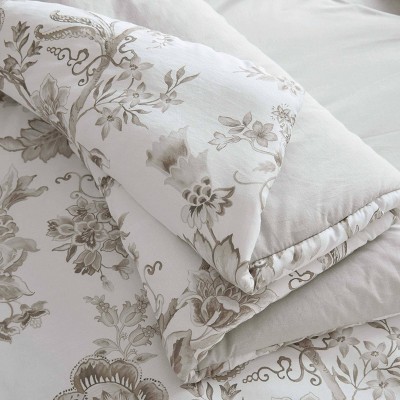 Martha Stewart Avery Floral Gray King Comforter Set — фото 6