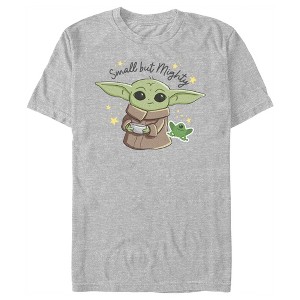 Men's Star Wars: The Mandalorian Grogu Small But Mighty T-Shirt - 1 of 4