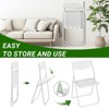 Karl Home Openwork Pattern Plastic Folding Chairs(Set Of 4) - 3 of 4