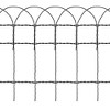 vidaXL Garden Border Fence Powder-coated Iron 32.8'x1.3' - 2 of 4