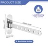 Unique Bargains Bedroom Wall Mount Foldable Stainless Steel Laundry Clothes Hanger - 2 of 3