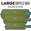 Bear & Bark Large Duffle Bag - Green 50"x20" - 257lb - Extra Large Canvas Military and Army Cargo Style Carryall Duffel for Men and Woman - 4 of 4