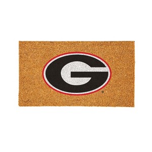 Evergreen NCAA Georgia Bulldogs Logo Natural Coir 28 x 16 Inches Indoor Outdoor Doormat - 1 of 4