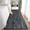 COZONY Vintage Floral Area Rug, Machine Washable Low-Pile Carpet with Non-Slip Backing for Living Room and Bedroom - 3 of 4