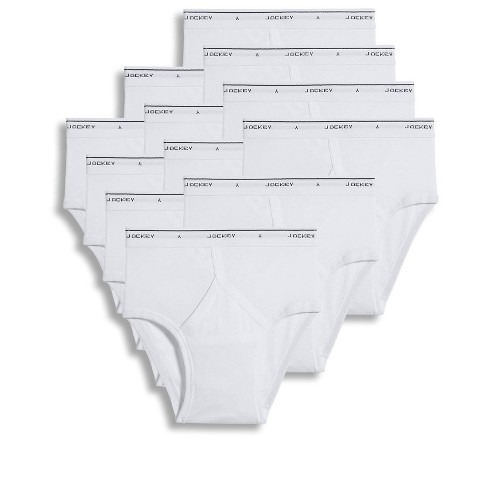 Jockey Men's Classic Low Rise Brief - 12 Pack 32 White : Target