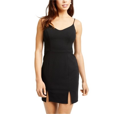 City Studio Womens Lace Back Bodycon Dress, Black, 15