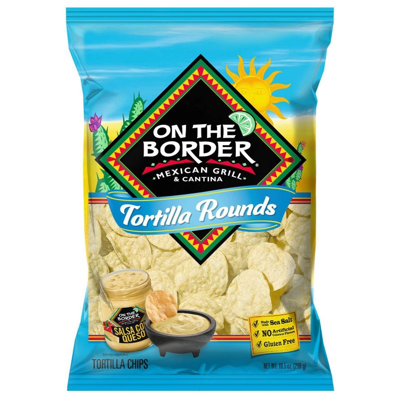 On The Border Premium Rounds Tortilla Chips - 10.5oz, 1 of 5